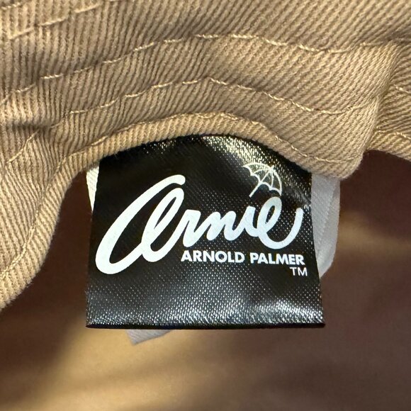 Arnold Palmer Arnie Khaki Bucket Hat • Minimalist Streetwear Japan Style Unisex - Picture 3 of 4